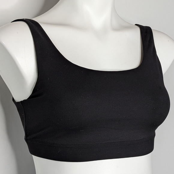Athleta Black Strappy Athletic Exercise Workout Sports Bra S - Picture 3 of 9